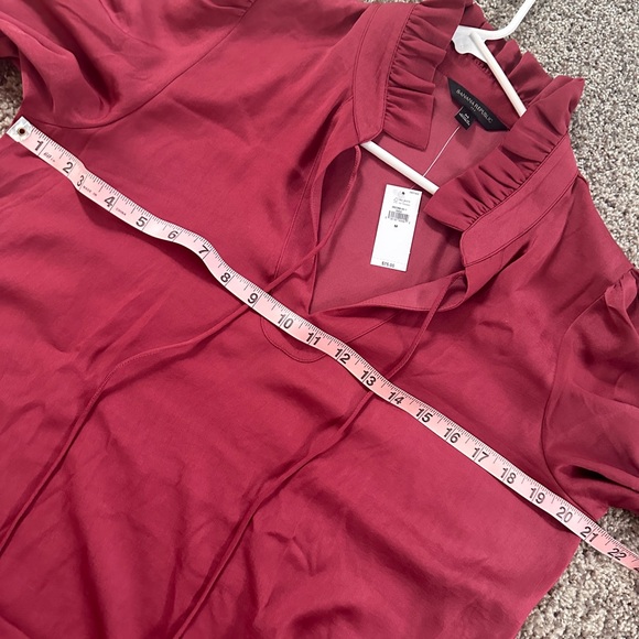 ♥️ NEW Banana Republic Ruffle-Tie Blouse - Picture 5 of 6
